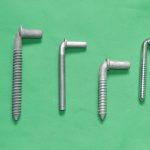 J bolt male hinge wood screw